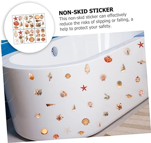 Ciieeo Self-Adhesive Shell Pattern Bath Tub Stickers