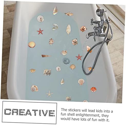 Ciieeo Self-Adhesive Shell Pattern Bath Tub Stickers
