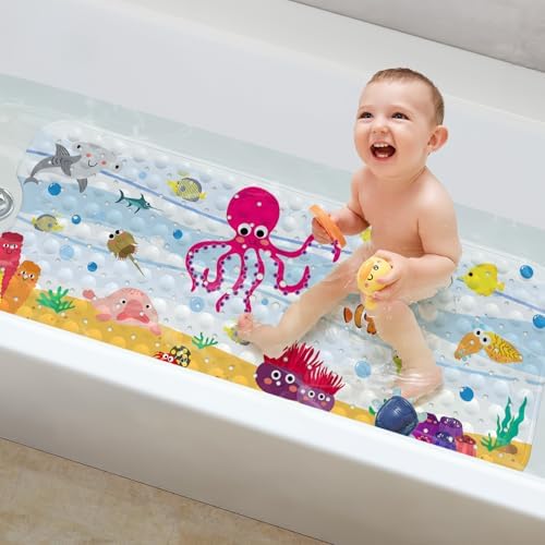 Bligli Kids Non-Slip bathtub mat Cartoon Design