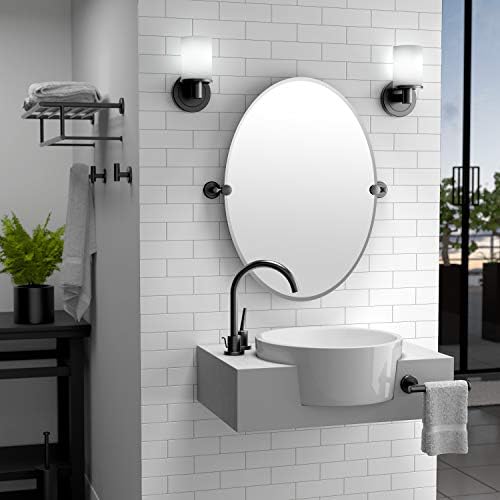 Gatco 1481MX Latitude II Round Toilet Brush with Holder Matte Black
