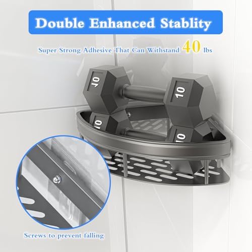 Rust-Resistant Corner Shower Organizer 2-Pack