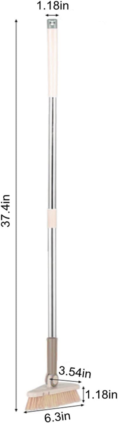 Lovskoo Long Handle Floor Brush for Bathroom Kitchen Tile Cleaning