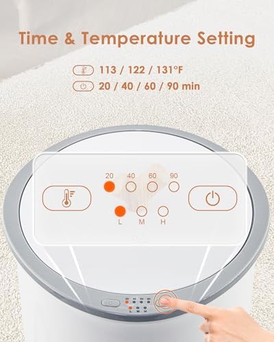 VOUKOTA20L Luxury Towel Warmer Bucket with Auto Shut Off Heat Timer