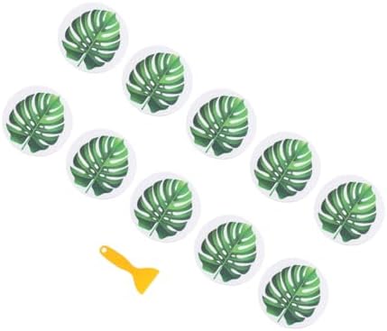 VICASKY Self Adhesive Bathtub Decals Leaf Shape Non Slip Stickers for Safety