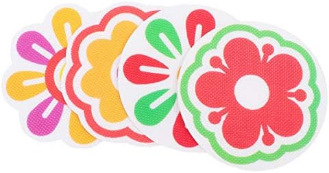 Non-Slip Fraction Design 8 Pieces Peva Decal Set for Bathrooms