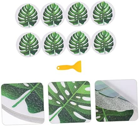 Non-Slip Bathtub Decals with Leaf Design