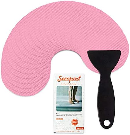 Non-Slip Bathtub Stickers 24PCS Pink Safety Treads