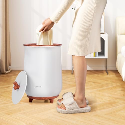 Costway Bucket Towel Warmer with 23L Capacity and 3 Temperature Settings