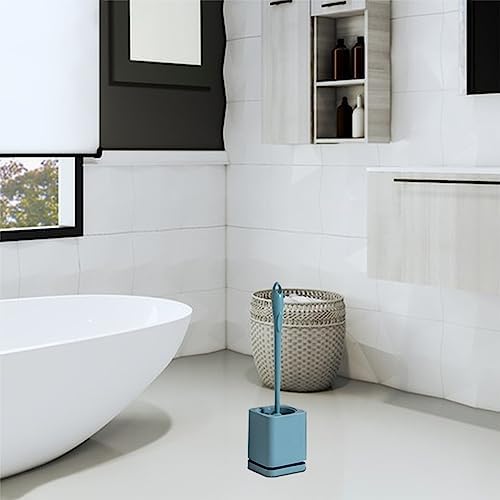 CENGNIAN Toilet Brush and Holder Blue