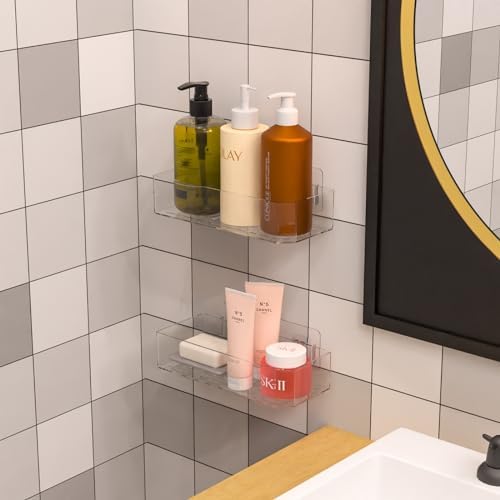CQ Acrylic 2-Pack Bath Organizer
