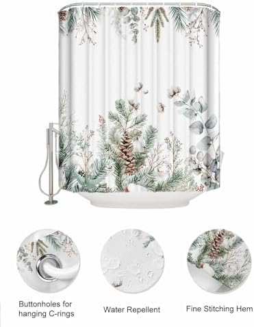 Zfuncing Shower Curtain Mesh Organizer with Hooks