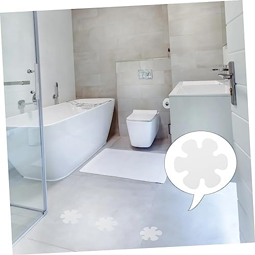 HAKIDZEL Bathroom Non-Slip Floor Stickers Flower Shape Decals Easy Install Set