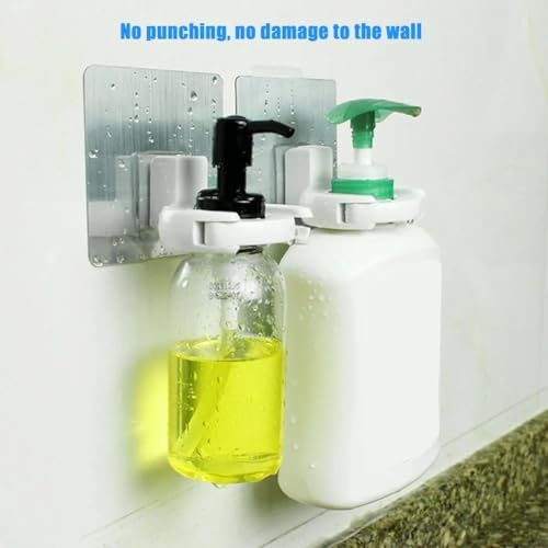 Bathroom Organizer Wall Mounted Shampoo Hand Sanitizer Holder