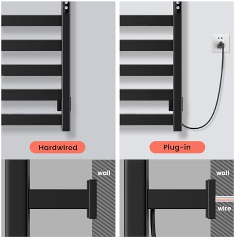 Colliford Towel Warmer Rack 12 Bars Wall Mounted