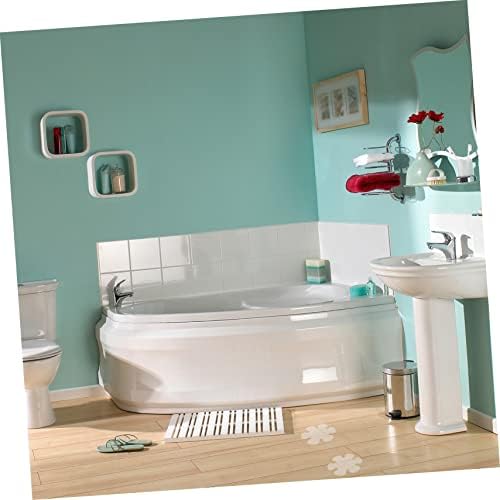 HAKIDZEL Bathroom Non-Slip Floor Stickers Flower Shape Decals Easy Install Set