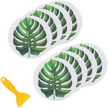 Non-Slip Bathtub Decals with Leaf Design