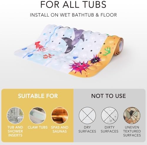 Perfect for Safety and Fun Kids Bath Mat
