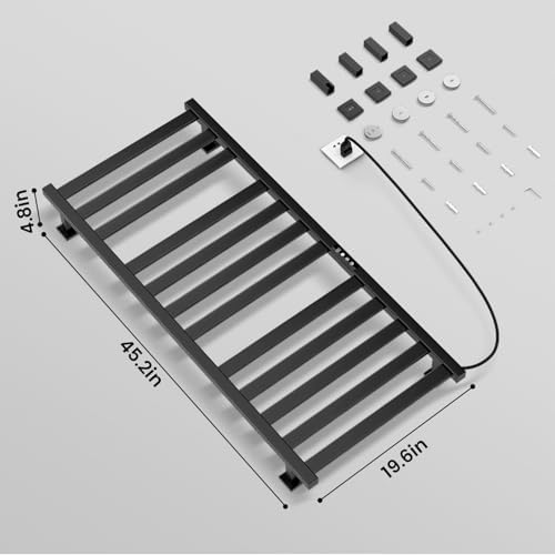 Colliford Towel Warmer Rack 12 Bars Wall Mounted