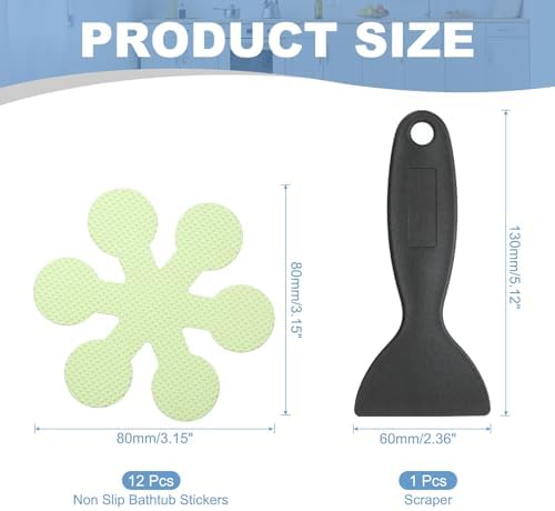 Premium Non-Slip Bathtub Stickers for Green Bathrooms
