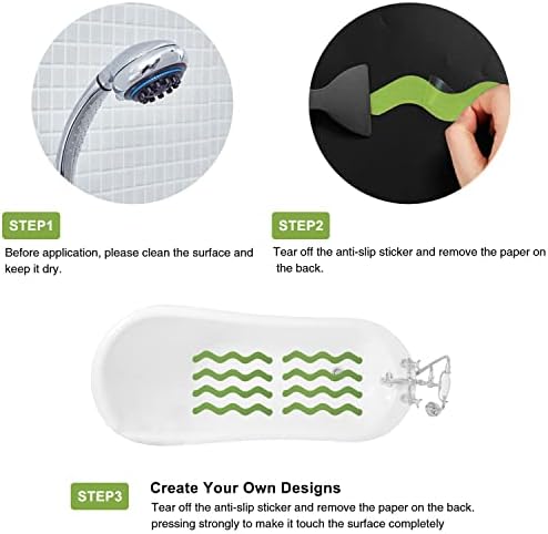 Ding Xi Bathroom Tub Anti-Slip Stickers 24 Pack Green