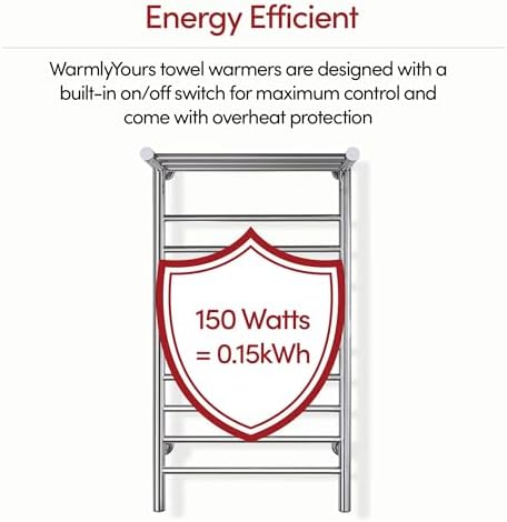 Sturdy Wall-Mounted Heated Towel Rack