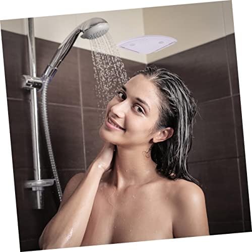 Zerodeko White Triangle Shower Shelf Sturdy Corner Storage Rack