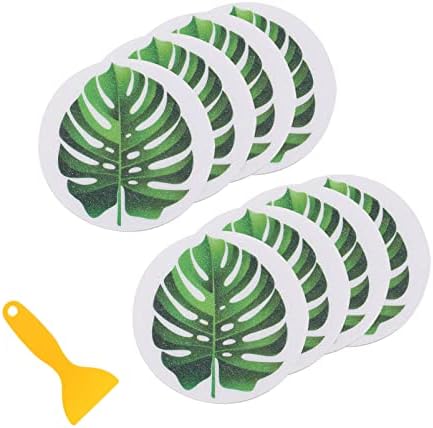 1 Set Leaf Bathtub Stickers Non Slip for Boys Girls