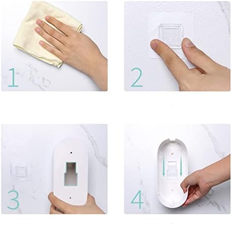 Curved Cured Automatic Cleaning Toilet Brush Holder