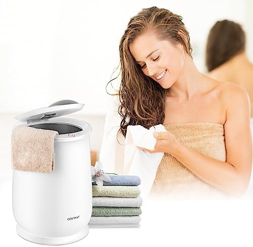 COSTWAY 21L Large Towel Heater with Flip-top Lid