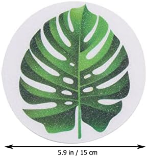 Zerodeko Non Slip Bathtub Decals Leaf Shape for Kids