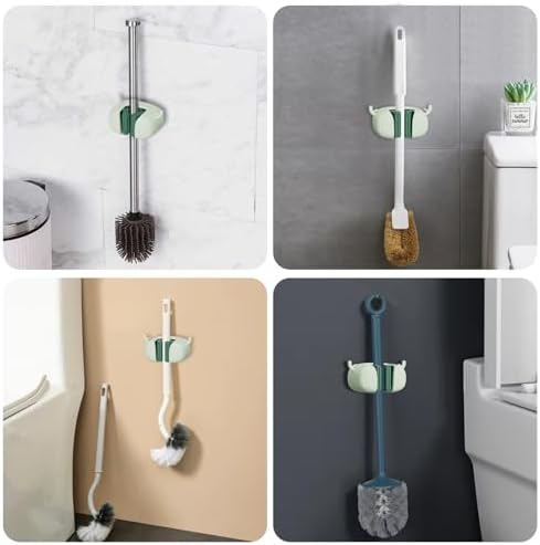 Toilet Brush Holder 2Pcs - Green Wall Mount Clorox Compatible