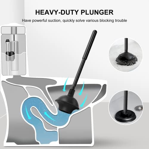 SetSail Toilet Plunger Brush Set