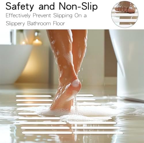 24PCS Shower Non-Slip Stickers Anti-Slip for Bathroom Safety Guide