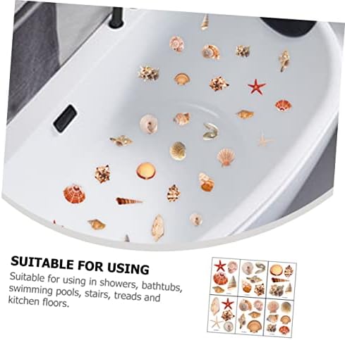 Ciieeo Self-Adhesive Shell Pattern Bath Tub Stickers