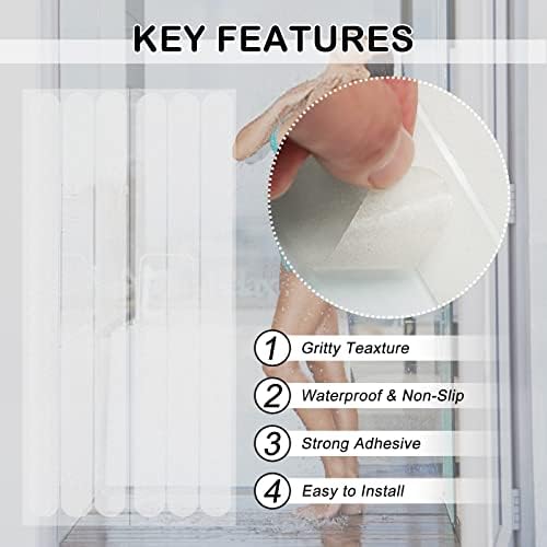 SX Bathtub Non-Slip Stickers 34 x 11 inches 12 pack