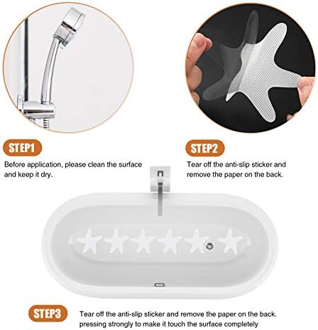 Anti-Slip bathtub Stickers - 24pcs White