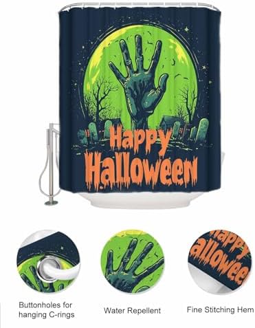Shower Curtain Mesh Caddy with 10 Pockets