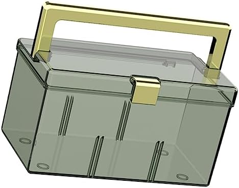 Portable Medicine Cabinet with Handle and Lid Storage Organizer