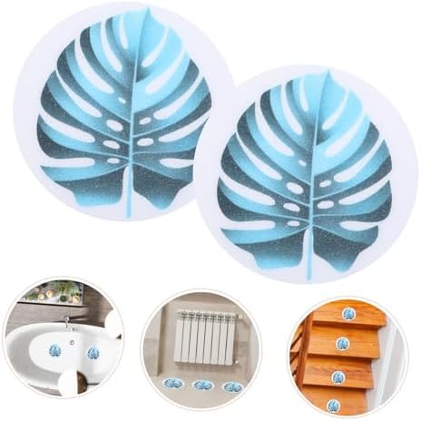Anti-Slip Bath Stickers with Leaf Patterns for Safety