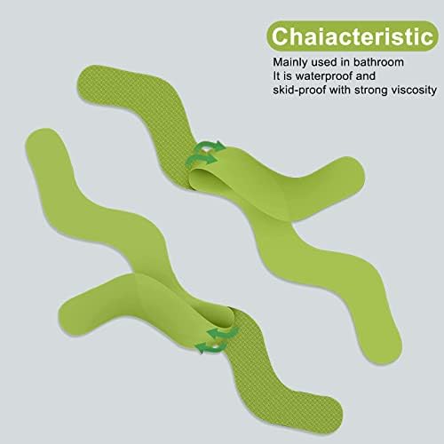 Ding Xi Bathroom Tub Anti-Slip Stickers 24 Pack Green