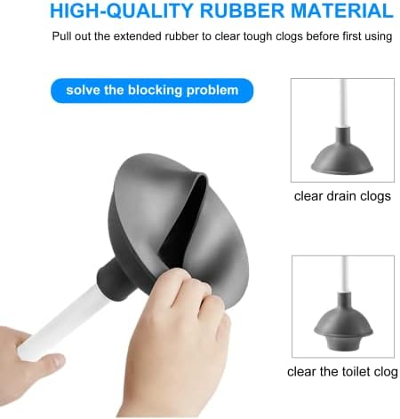 SetSail Toilet Plunger Brush Set