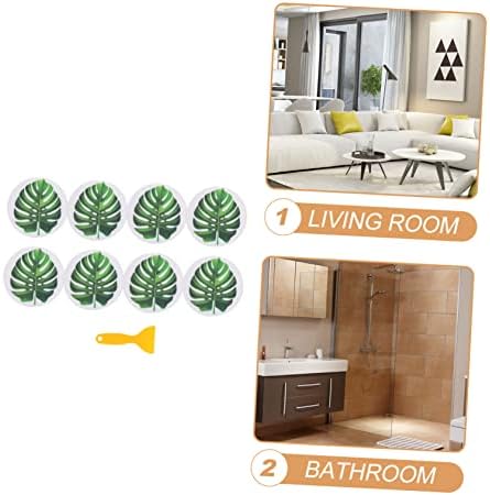 GLEAVI Bathtub Non-Slip Stickers Leaf Design for Kids and Adults