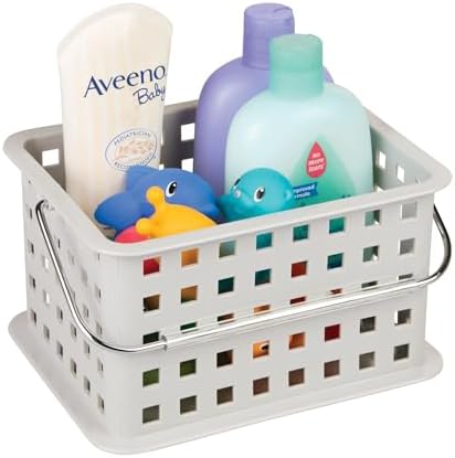 iDesign i-Handle Shower Caddy with Light Gray Made in USA