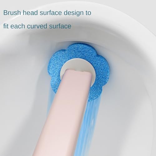 JUDEWY Disposable Toilet Brush Set 18-Refill Holder with Holder White