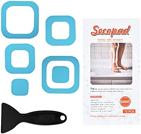 Non-Slip Bathtub Stickers 72PCS Safety Treads Adhesive Decals