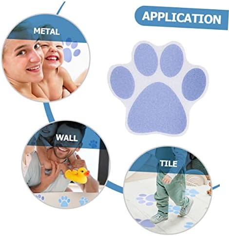 Alipis 20 Pcs Dog Paw Print Non-Slip Bathtub Stickers