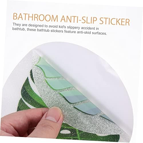 1Set Leaf Anti-Slip Bathtub Stickers for Safe Bathing