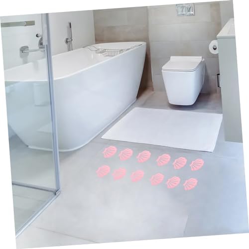 LIFKOME 12Pcs Shell Shaped Slip Bathroom Stickers