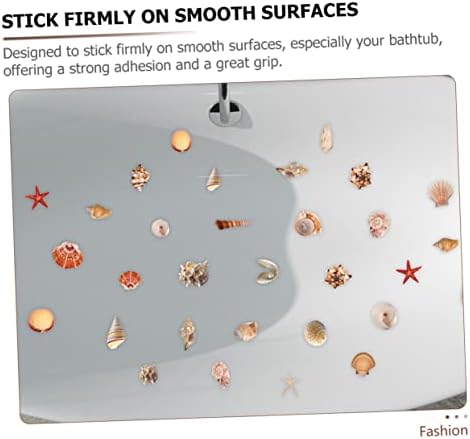 Ciieeo Self-Adhesive Shell Pattern Bath Tub Stickers
