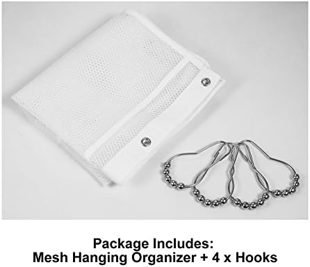 2-Piece Mesh Bathroom Caddy Organizer with 6 Pockets